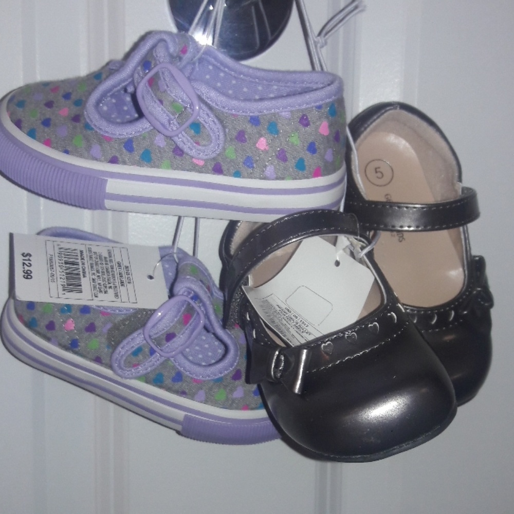 Baby girl shoe and sneaker set